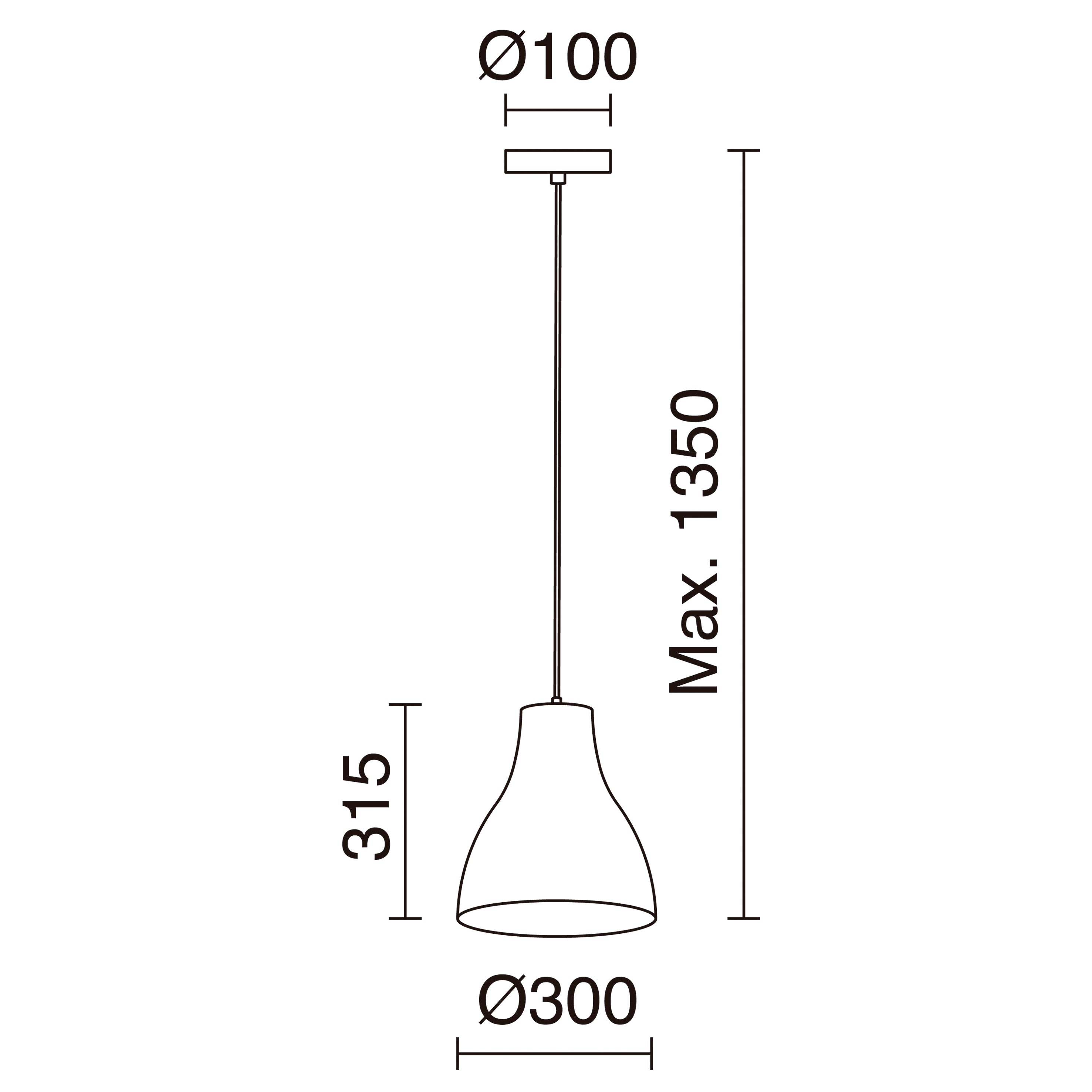 Suspensión CAMILA E27 42W Cromo – Ref. 601A-G05X1A-32