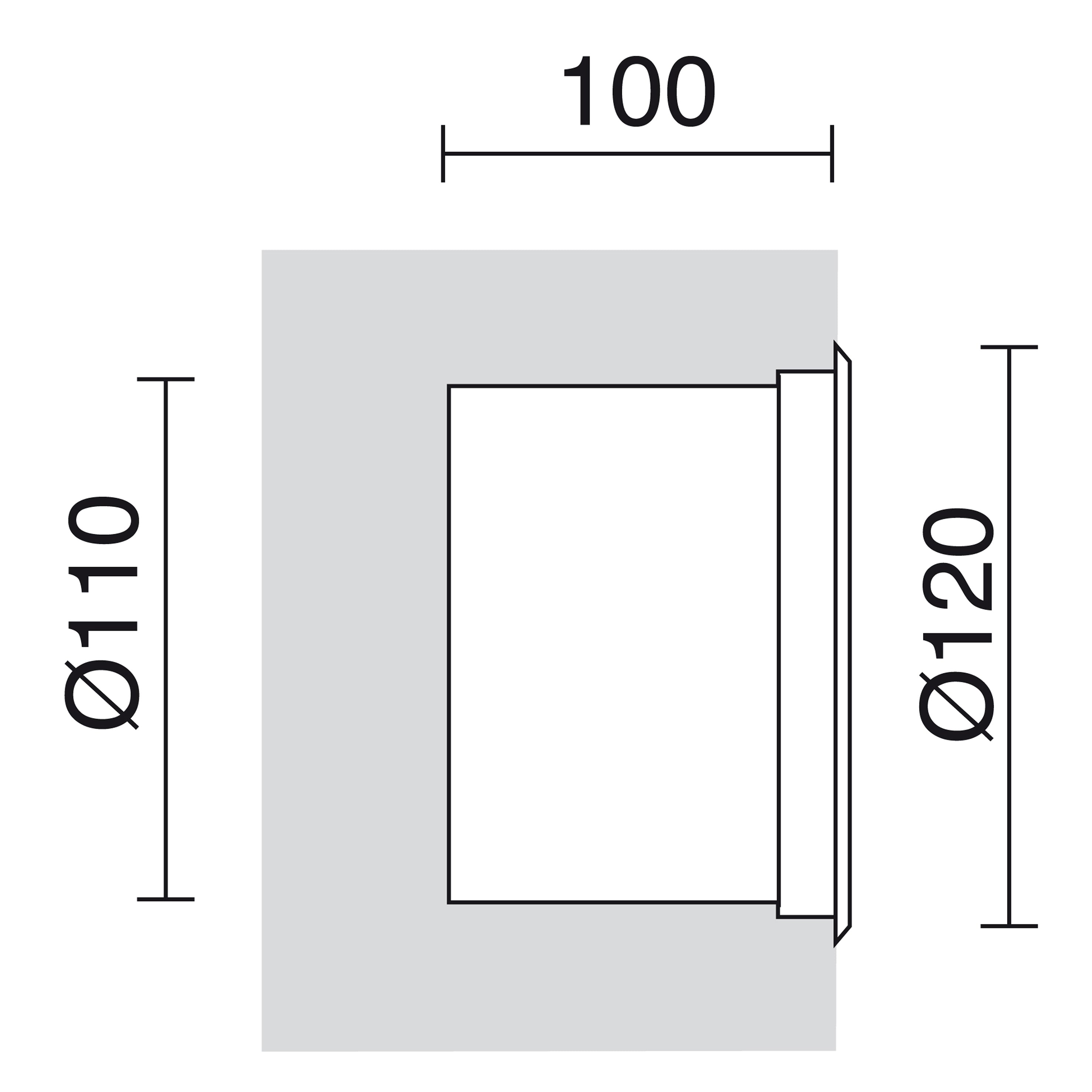 Empotrable pared ELIO IP65 LED SMD AC 4W 510lm CRI80 4000K Inox – Ref. 058A-L0205B-30