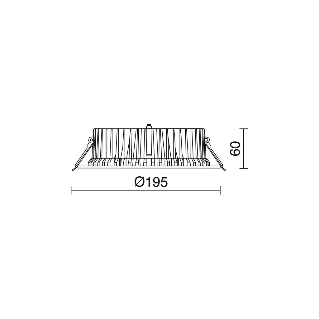 Empotrable techo PANDORA IP44 DALI,Push LED COB 21W 1850lm CRI85 4000K 86º Blanco – Ref. 758B-L33R2B-01