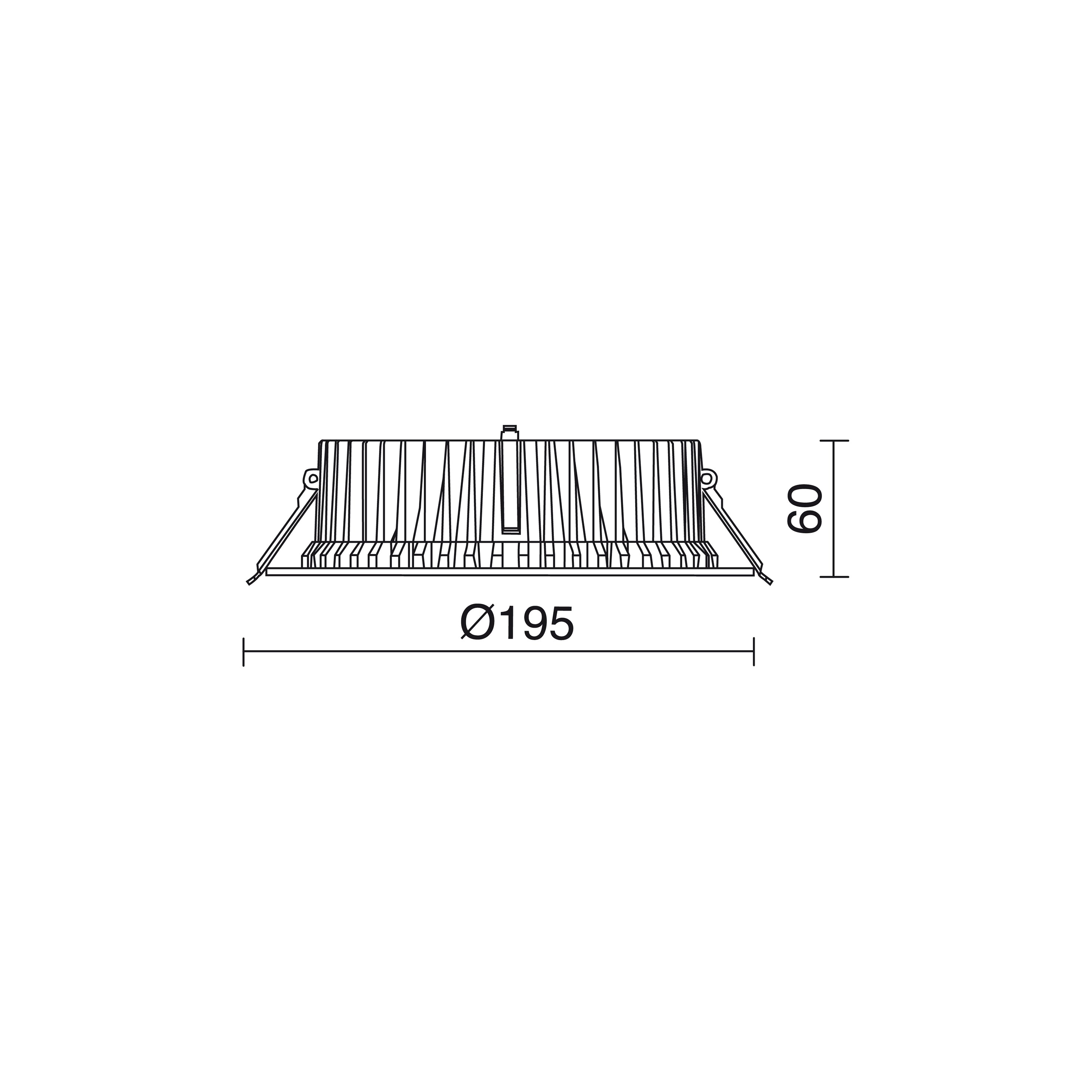 Empotrable techo PANDORA IP44 DALI,Push LED COB 21W 1850lm CRI85 4000K 86º Blanco – Ref. 758B-L33R2B-01