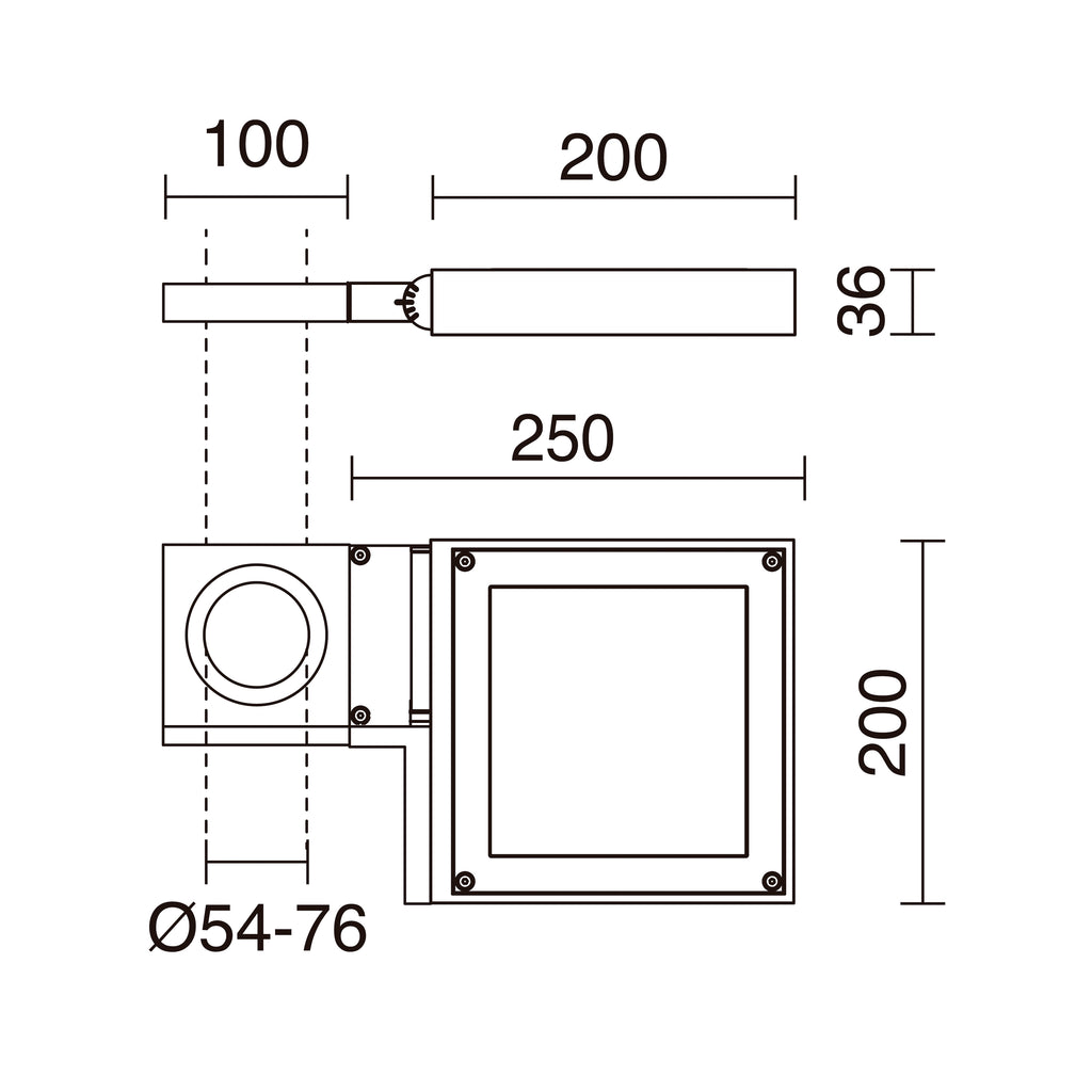Proyector para poste tilt TINA IP65 LED SMD 26W 3300lm(2830lm) CRI90 3000K 8º Antracita – Ref. 928D-L3126B-04
