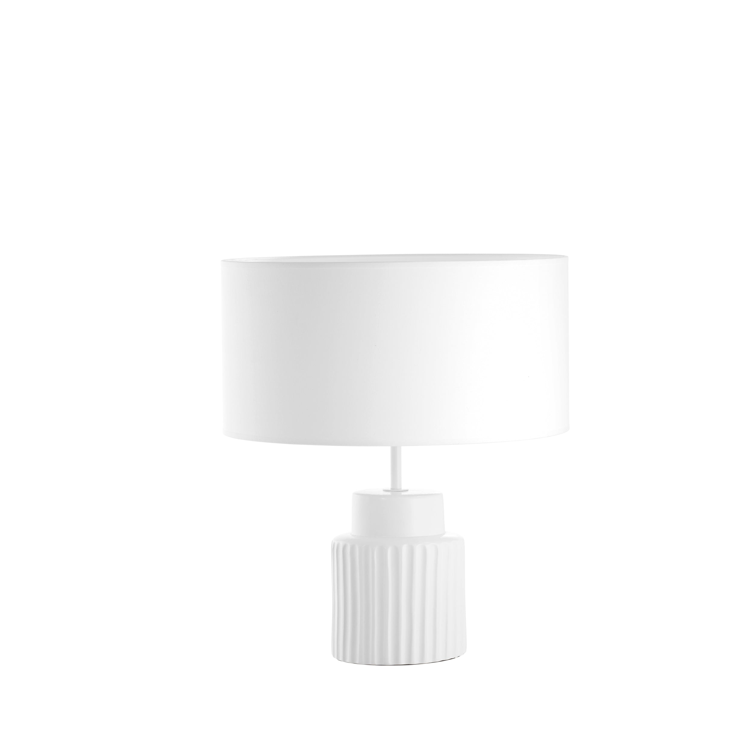 Sobremesa CERAMIC E27 15W Blanco Algodón blanco – Ref. 1033B-G05X1A-01-CA
