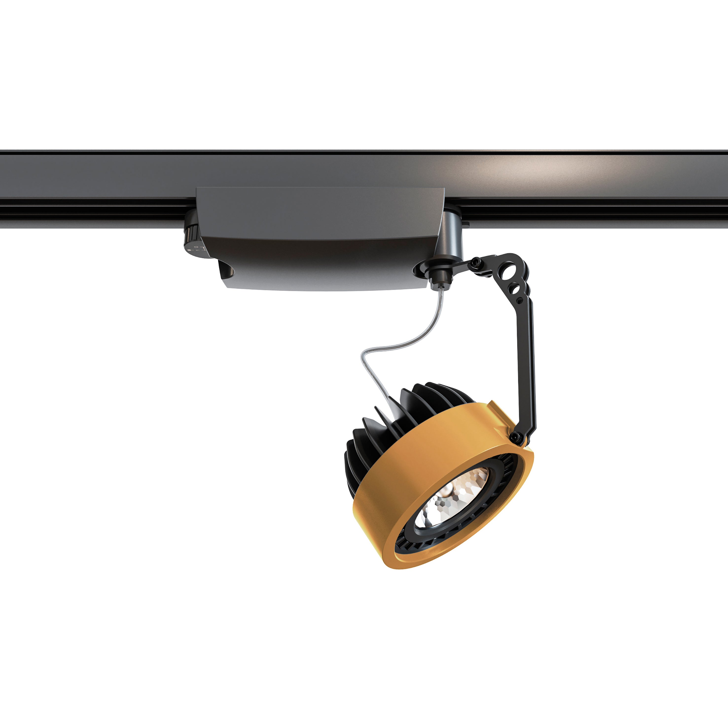 Proyector carril tilt HAITI LED COB 17W 2210lm CRI85 3000K 28º Negro – Ref. 772R-L3125B-02