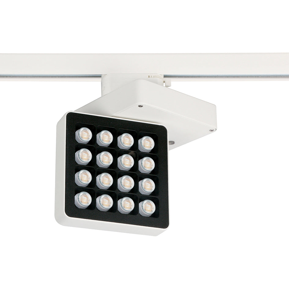 Proyector carril/superficie tilt INDUS Corte de fase C LED COB 30W 3150lm CRI80 4000K 60º/10º Blanco – Ref. 795A-L33RCB-01