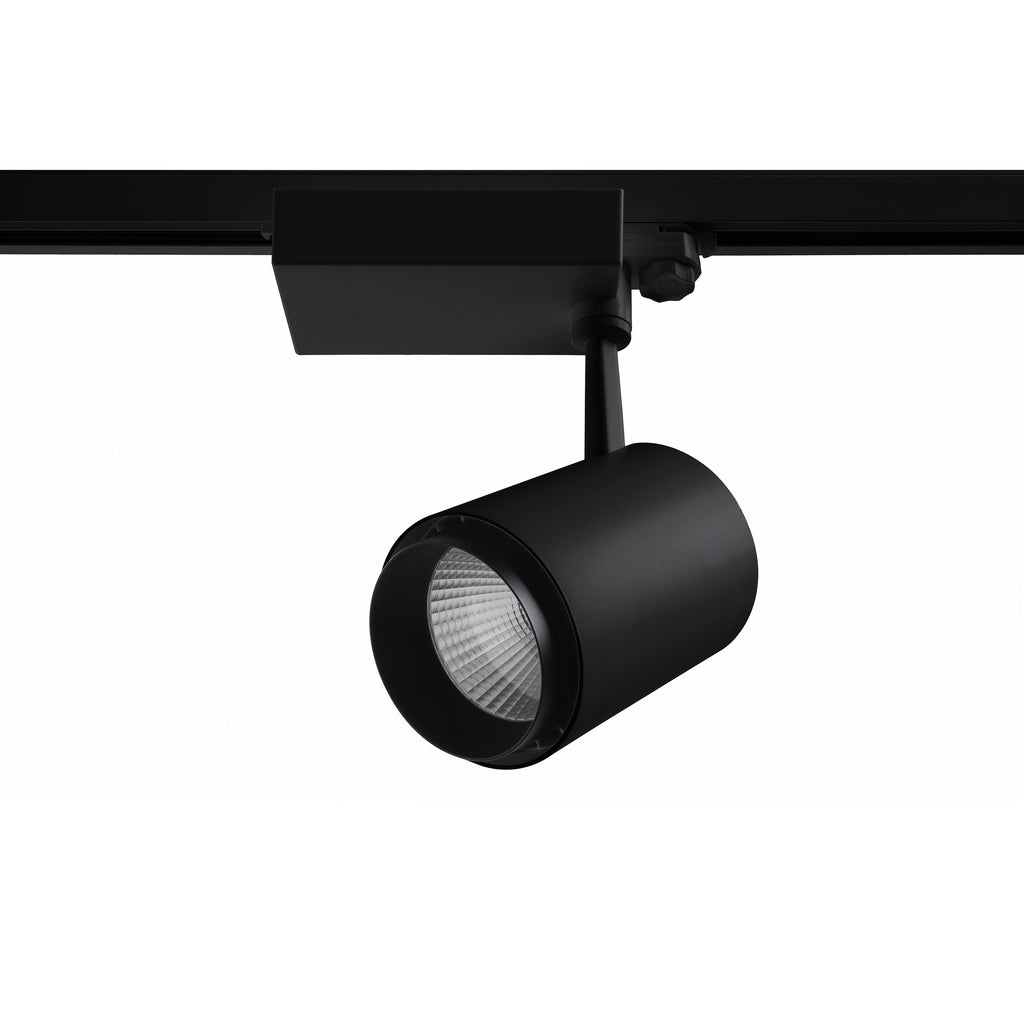 Proyector carril tilt LIRA LED COB 41W 3600lm CRI80 4000K 40º Negro – Ref. 812C-L3345B-02