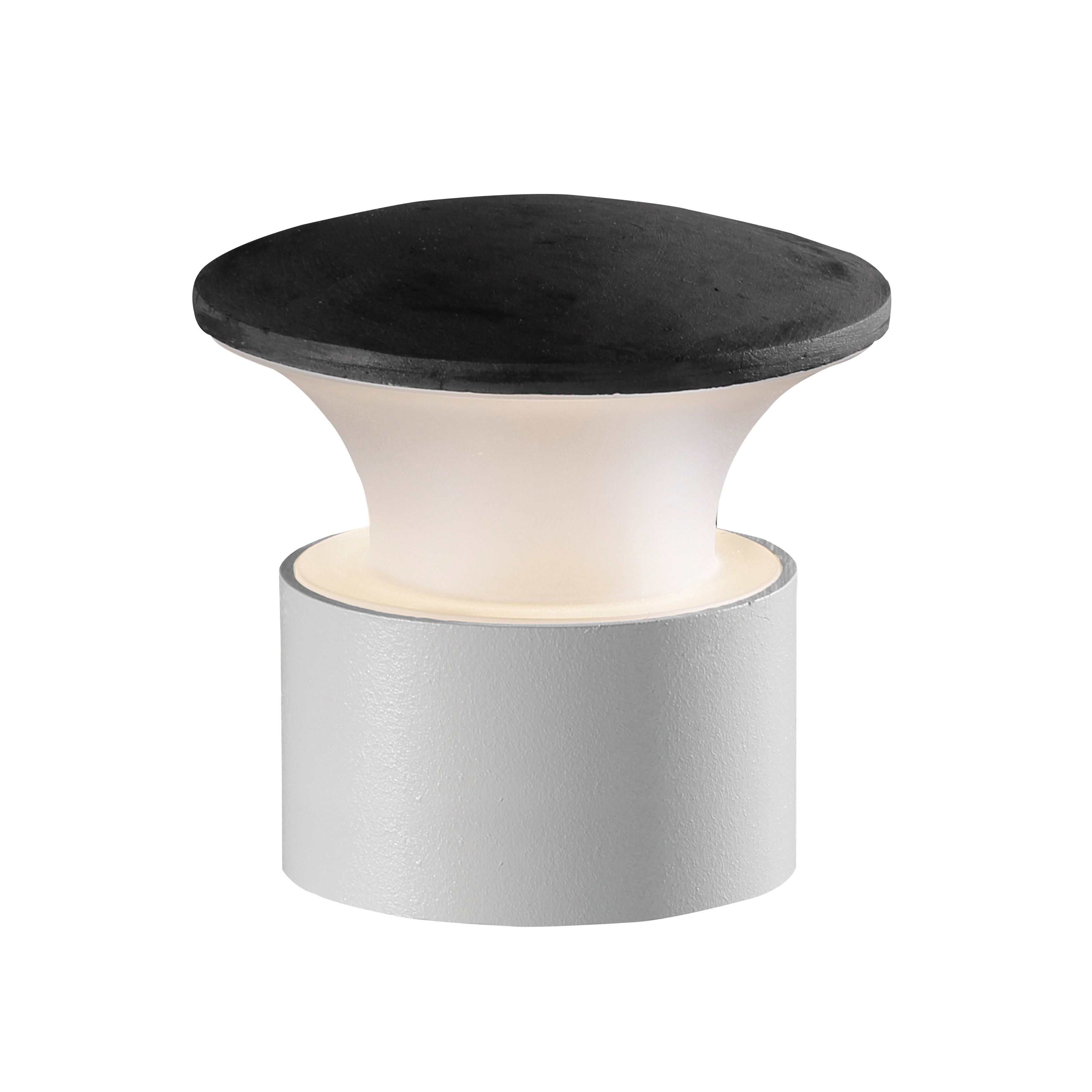 Aplique/Baliza PUSH IP65 LED SMD AC 8.70W 830lm CRI80 4000K 140mm Marfil Piedra leccese antracita – Ref. 658A-L0209B-11