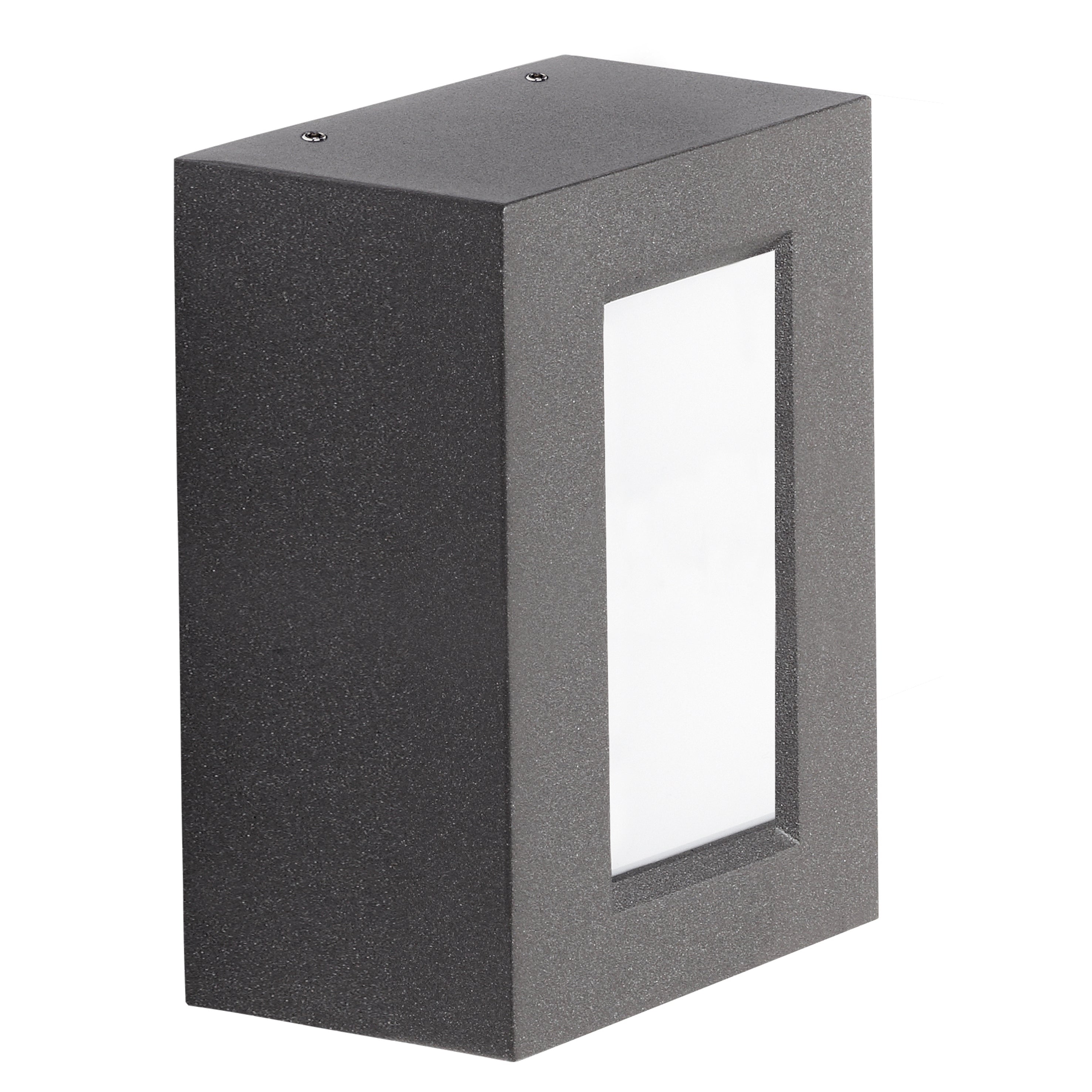 Aplique RECTANGLE IP65 LED SMD AC 9W 1240lm CRI80 4000K Antracita – Ref. 562A-L0209B-04