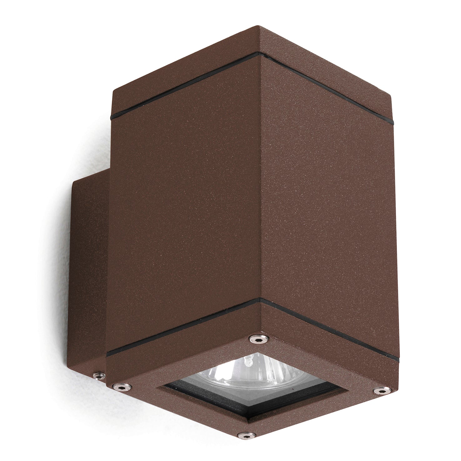 Aplique SETH Medium Square IP65 LED SMD AC 4W 510lm CRI80 4000K Marrón óxido – Ref. 398A-L0205B-90