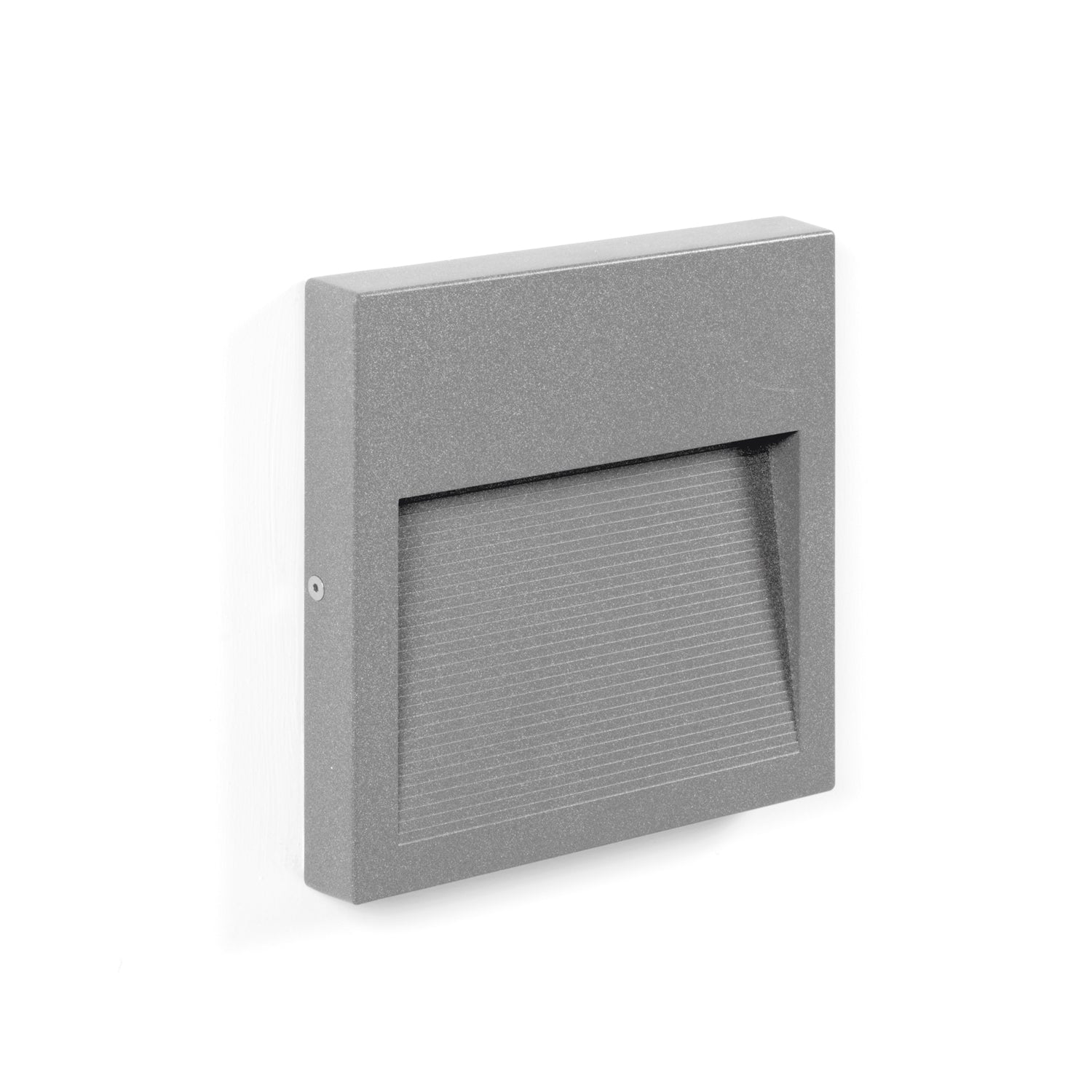 Aplique asimétrico SLIM Square IP65 LED SMD 9W 1167lm(310lm) CRI90 4000K 38º/78º Gris – Ref. 580B-L0210B-03