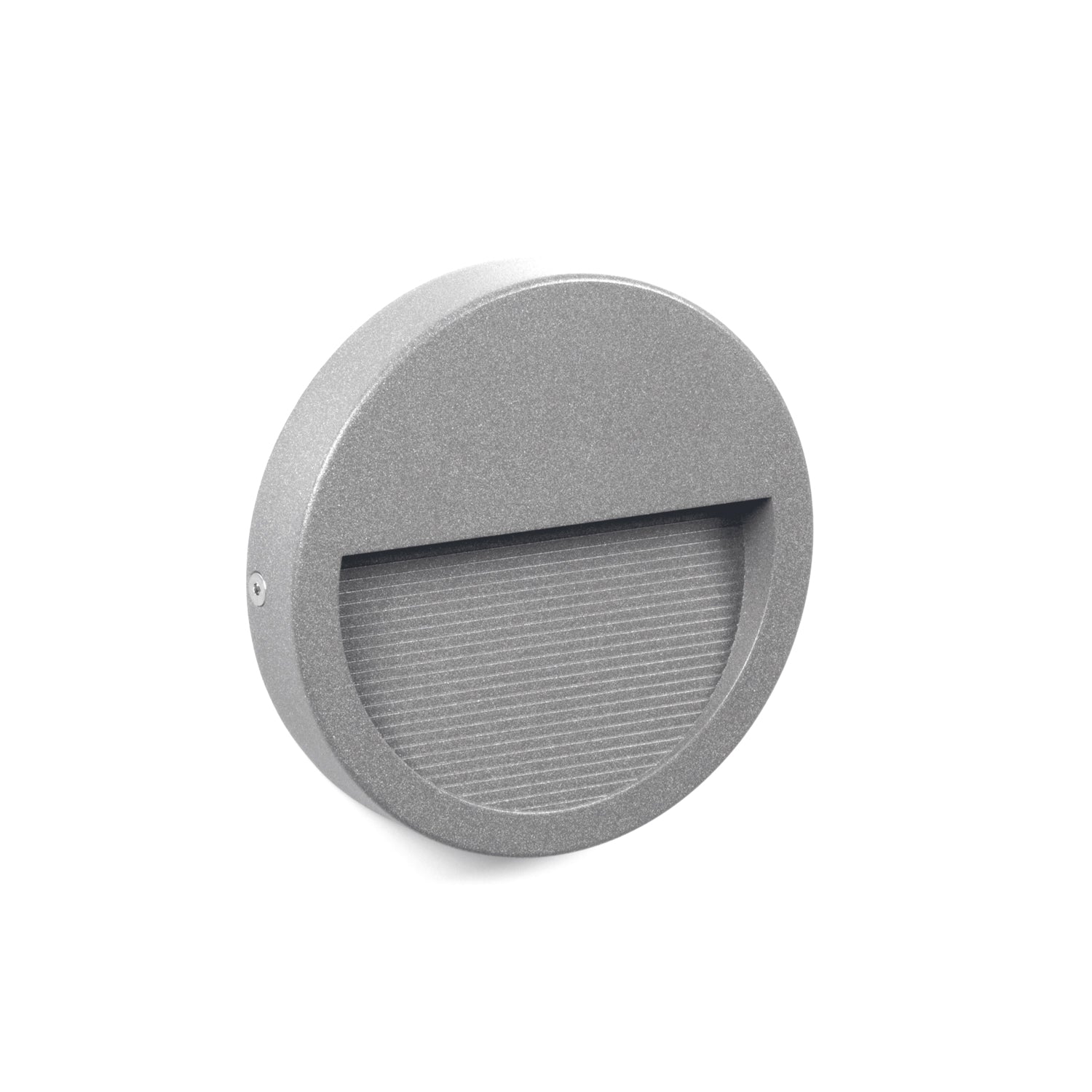 Aplique asimétrico SLIM Round IP65 LED SMD 4W 575lm(136lm) CRI90 4000K 42º/85º Gris – Ref. 580C-L0204B-03
