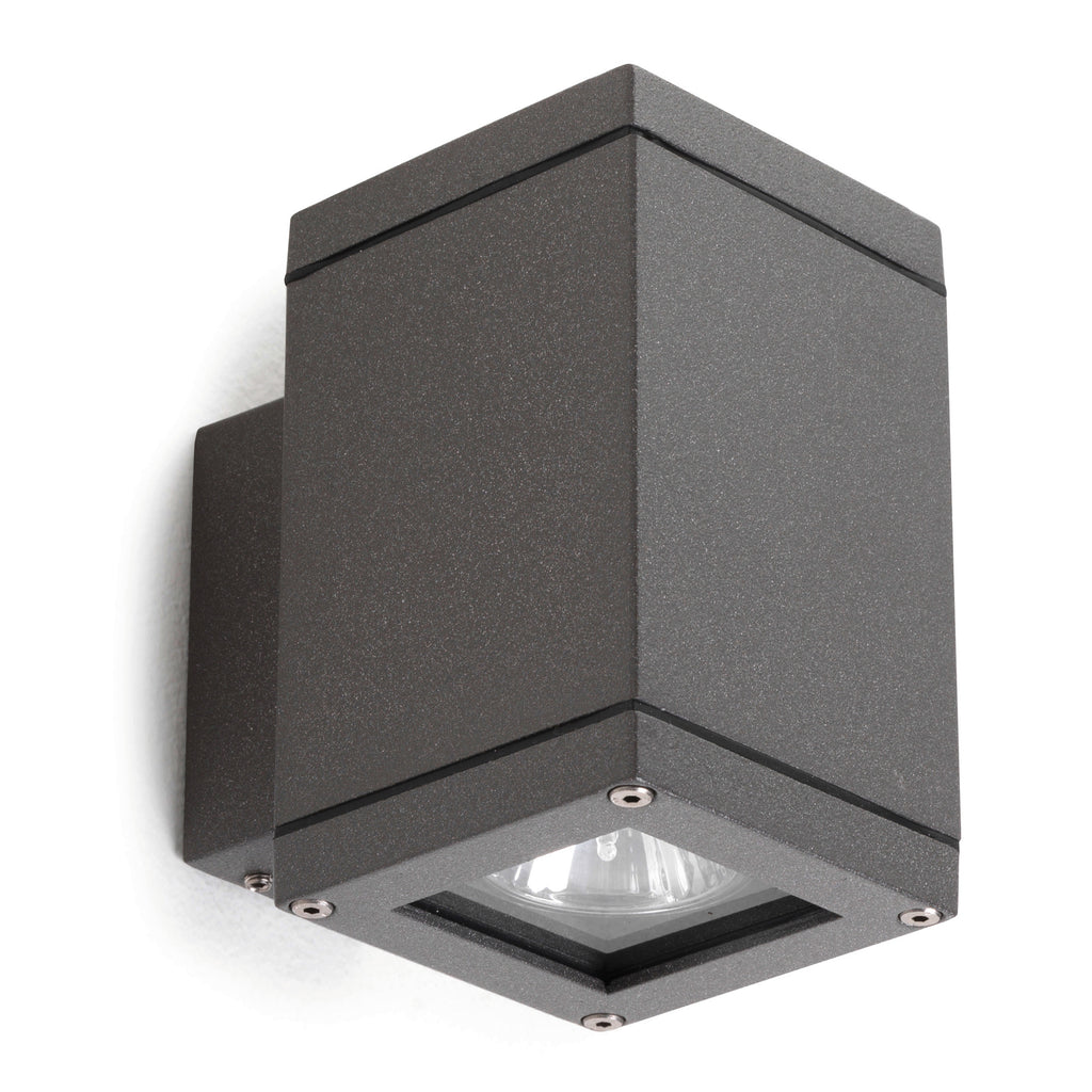 Aplique SETH Medium Square IP65 LED SMD AC 4W 510lm CRI80 4000K Antracita – Ref. 398A-L0205B-04